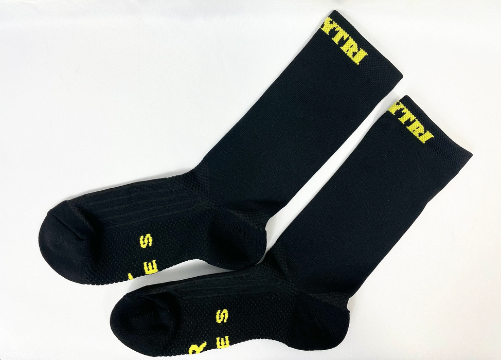 Playtri Cycling Socks (Unisex) - Black