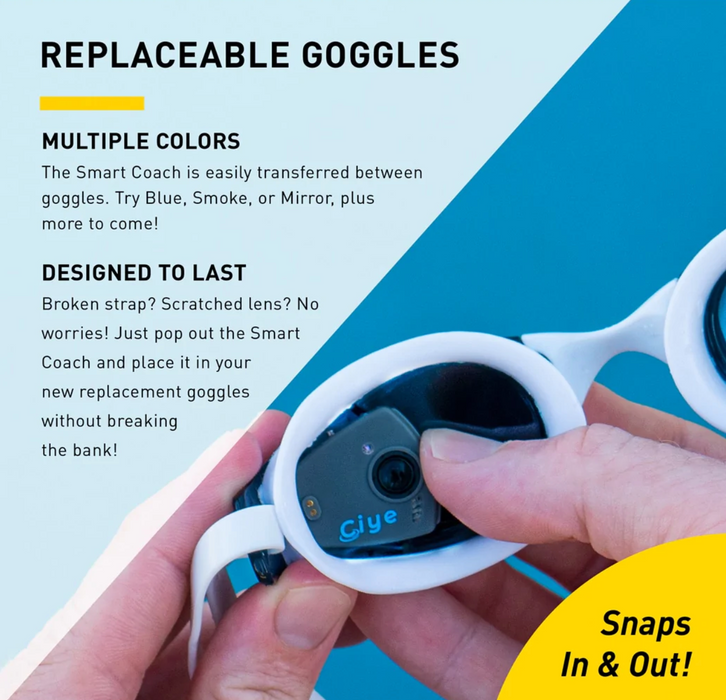 Finis Smart Goggle Kit - Blue Mirror