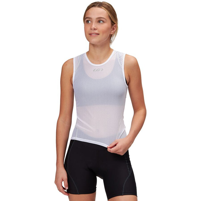 Women's Louis Garneau 1001 Singlet Base Layer Top-White