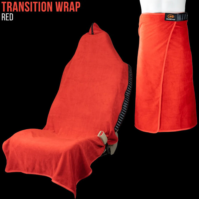 Orange Mud Transition Wrap Changing Towel and Seat Cover