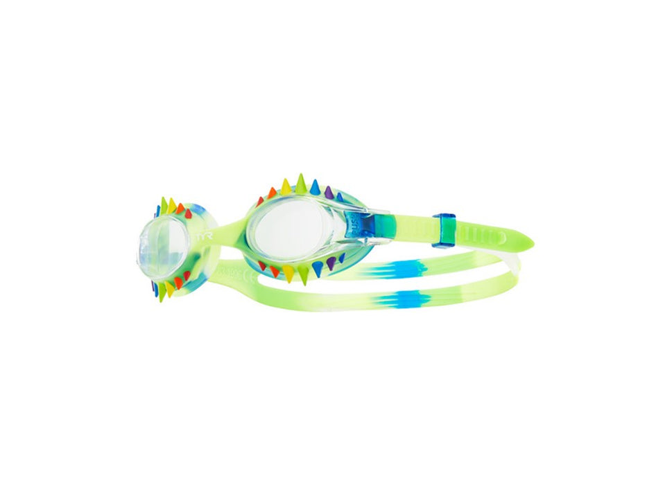TYR Goggles Swimple TIE DYE Spikes Kids-Clear Lens