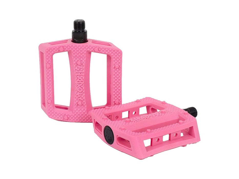 Ravager Plastic Pedals, 9/16", Pink