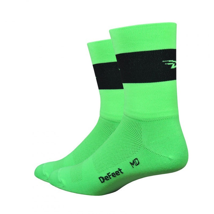 DeFeet Aireator Socks, Green/Black