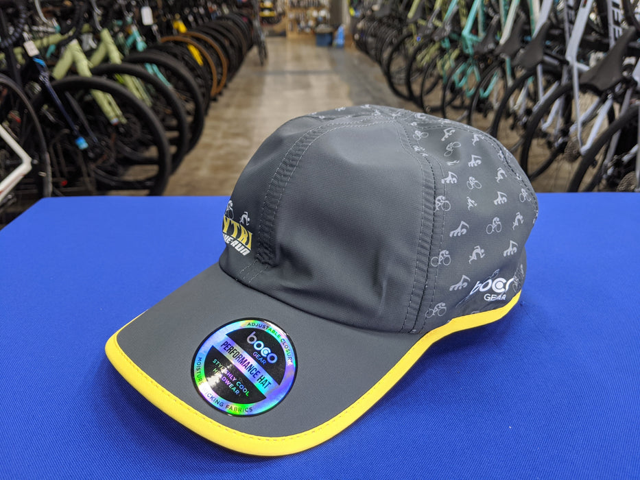 Playtri Performance Hat Gray and Yellow