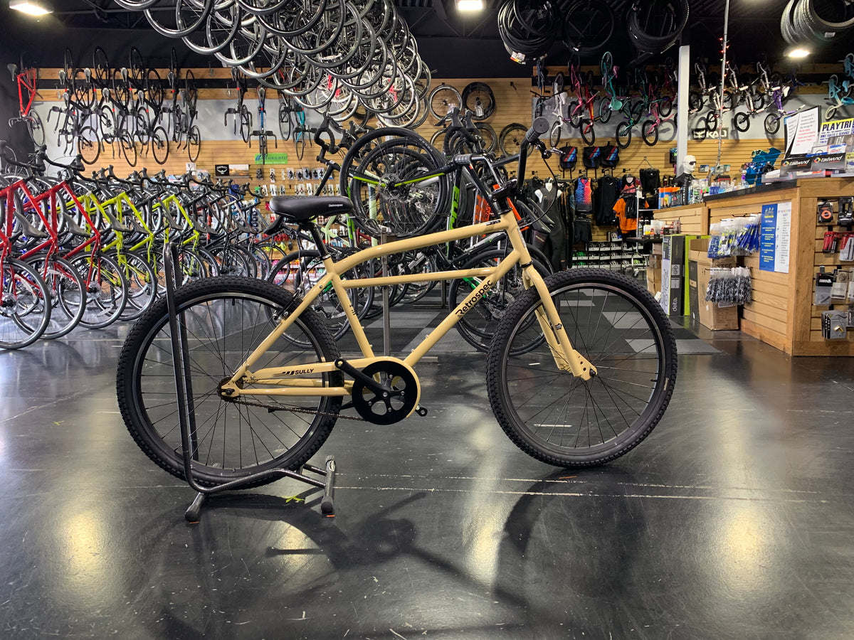 Retrospec Sully Klunker Style Single Speed Bike Desert Sand 2022