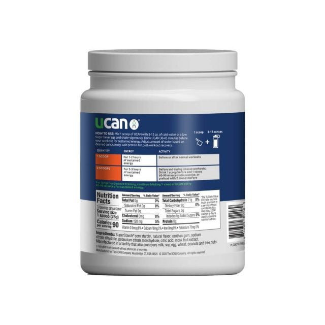 UCAN Energy Powdered Drink Mix-Tropical Orange 26.5oz