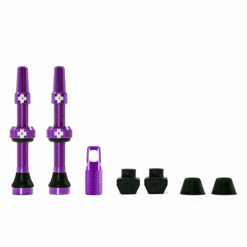 Muc-Off Tubeless Valve Kit: fits Road and Mountain, 44mm, Pair