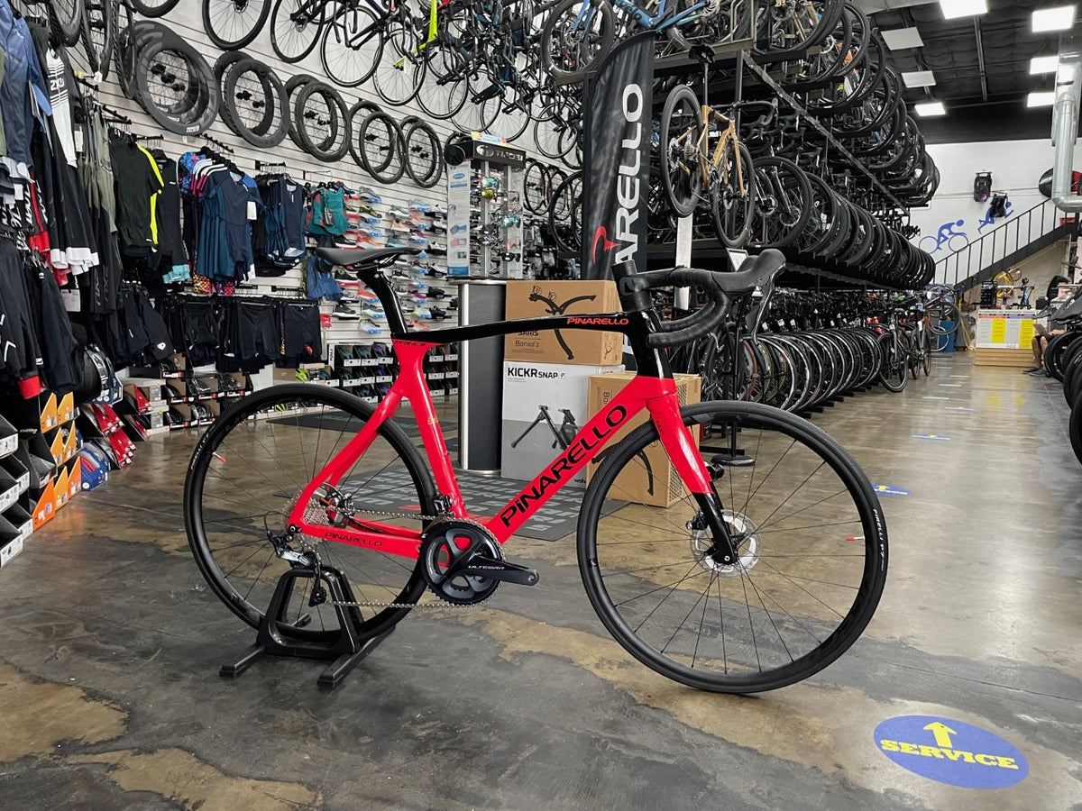 PINARELLO PRINCE DISK BLACK/RED 55サイズ