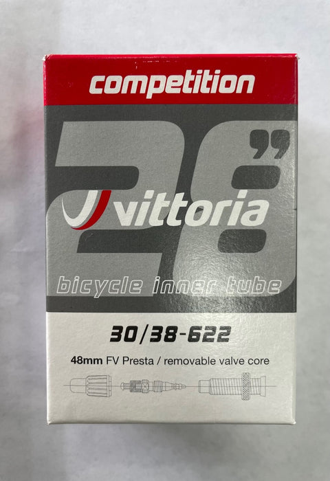 Vittoria Competition Road Bicycle Inner Tube 700x30-38c Presta Valve 48mm