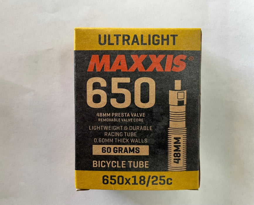 Maxxis Ultralight Presta Valve Inner Tube 650x18-25c 48mm
