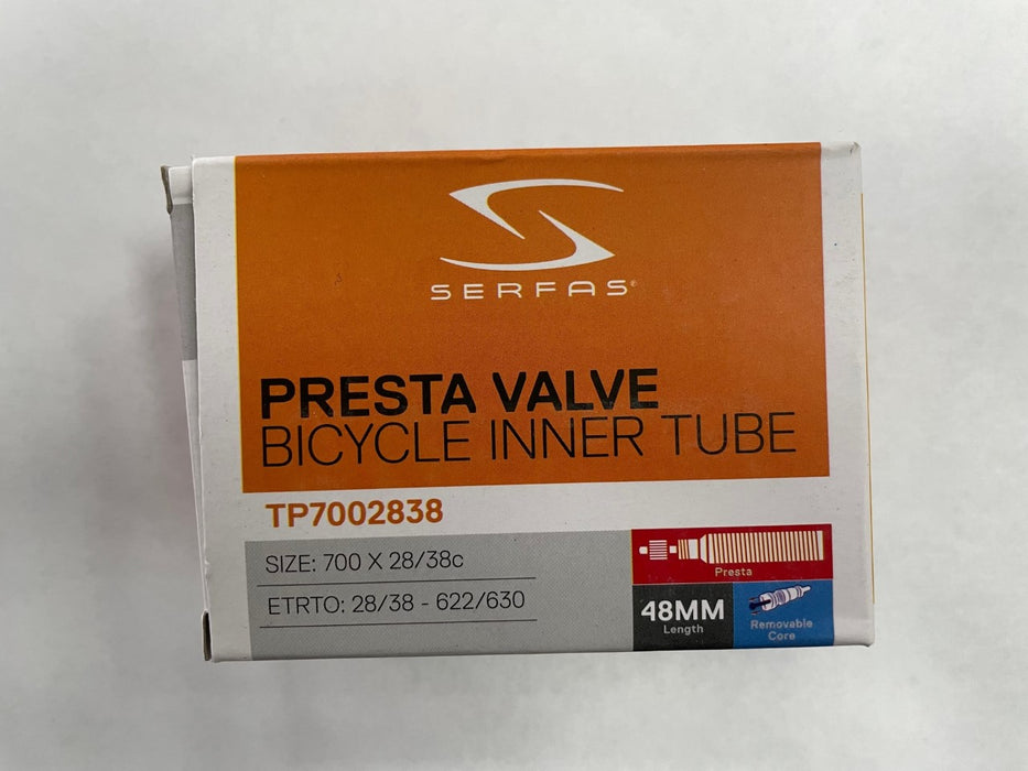Serfas Presta Valve Inner Tube 700x28-38c 48mm
