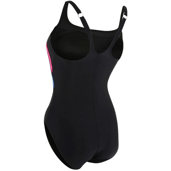 Aqua Sphere Women's Siena  Swimsuit- Black/Dark Pink